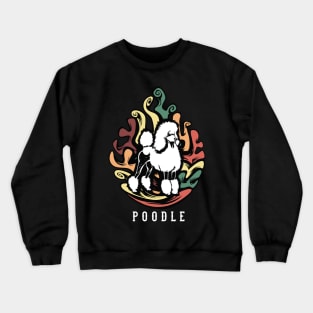 Poodle | Retro design for Dog Lovers Crewneck Sweatshirt